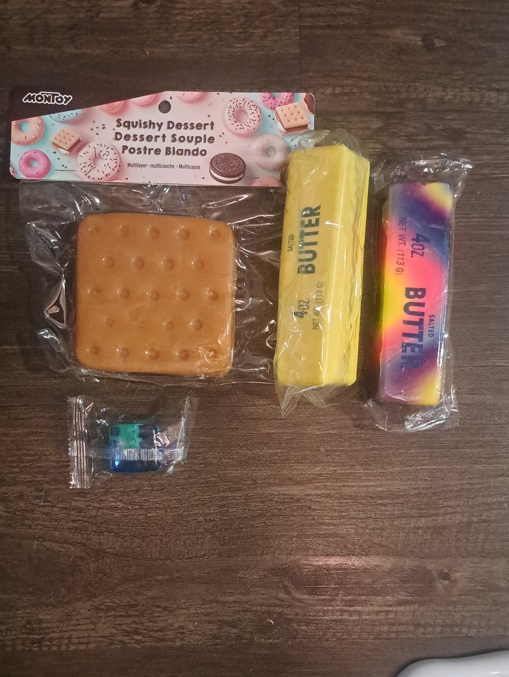 Brand New Squishy Fidget Toy Set S’more, Butters & Axolotl Needoh Type Cube New